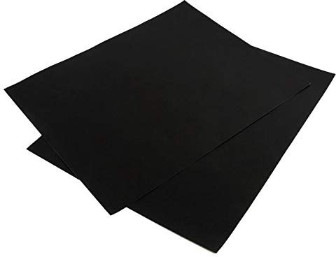 YGLONG Tapis De Cuisson 2pcs / Set Barbecue résistant à la Chaleur Feuille de Cuisson Noir Bricolage Non-bâton Réutilisable BBQ Grill Tapis Tapis De Cuisson pour Barbecue (Color : 2PCS)