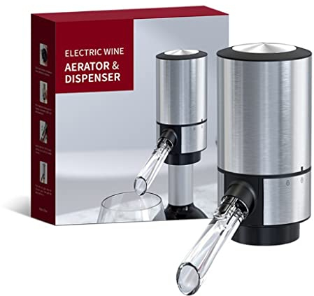 JJJ Aeratore Elettrico del Produttore di Vino Elettrico, Decantatore di Vino Elettrico, Facile da Pulire, Nuovo Tipo di Ente Intelligente personalità del Vino Dispenser Elettrico