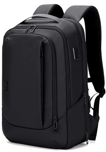 FENRUIEN Rucksack Herren 26L-38L Laptoptasche Erweiterbarer Rucksack Wasserdicht Business Rucksack Herren 15.6 Zoll für Herren und Damenr mit Laptopfach USB-Ladeanschluss