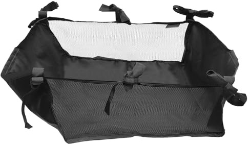Kisangel Baby Stroller Bottom Basket Universal Under Stroller Storage Mesh Bag Organizer with Adjustable Straps for Pushchair Prams