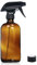 Jauhmui Botella de spray de vidrio ámbar (1000 ml), reutilizable, diseño ergonómico, funcionalidad de pulverización de 360 grados