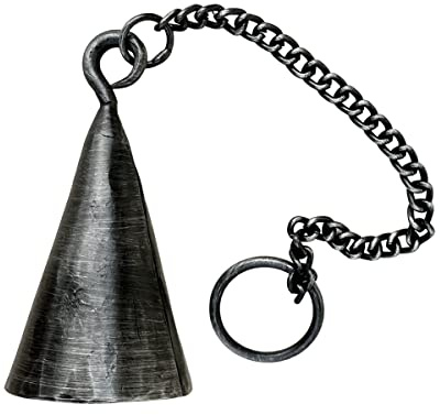 Living Ideas Iron Candle Snuffer, Hand Forged, Blacksmith Finish, Rustic Style, Wall Mount, Extinguishes Candles Safely