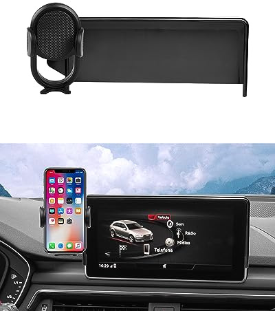 Autorder anpassad passform för biltelefonhållare 2017-2019 Audi A4/2018-2020 Q5 tillbehör telefonmontering 8,3 tum skärm mobiltelefon bil vaggor handsfree 360 graders rotation