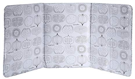 Küchenrückwand Spritzschutz aus faltbarem Aluminium für den Herd mit Ölbarriere Fettspritzer und Anti Spritzer Schutz 15,4 x 33 Zoll