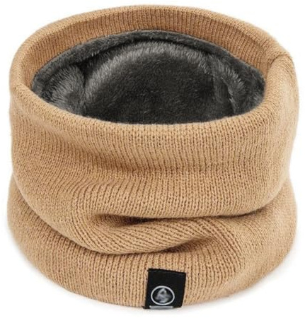 Wambere Halswärmer Winter Halsschlauch Halswärmer Halstuch Nackenwärmer Loop Schal Schlauchschal Thermoschal für Damen Herren für Ski Winterreisen Radfahren Motorräder Outdoor Sport,Gelb