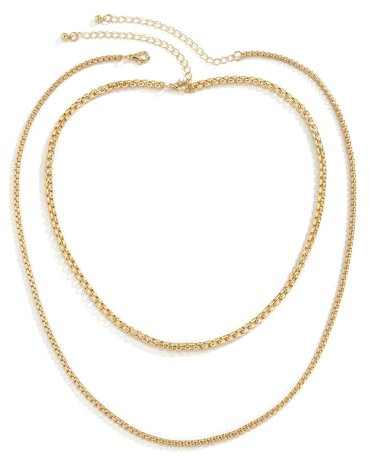 Aotiwe Kette Herren Nordisch, Kette Gold Herren Belcher Kette Gold Cute Necklace Metalllegierung 62cm