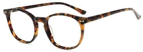 Firmoo Blaulichtfilter Brille ohne Sehstärke Damen Entspiegelte Computer Brille Anti Augenmüdigkeit Blaulicht Schutzbrille gegen Kopfschmerzen UV Blaufilter Brille für Bildschirme