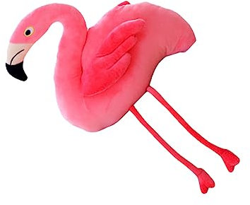 INOOMP 1pezzi Fenicottero Rosa Salvagente Giocattolo Animale Decorativo Peluche Per Bambine Regalo Compleanno