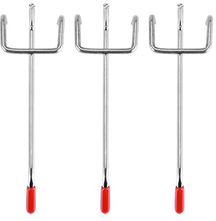 Pqahffowr 25Pcs Panel De Tienda Al Por Menor De Pantalla Al Por Menor De Pared Latte De De Panel Cruzado De 100Mm Adecuado Para Colgador De Cromo De 1-1.5Kg De Carga De Metal