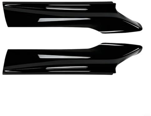 CNANRNANC Carbon Style Front Bumper Side Spoiler Lip Kit Compatible with BMW 5-Series F10 F11 M Sport 520i 530i(Black)