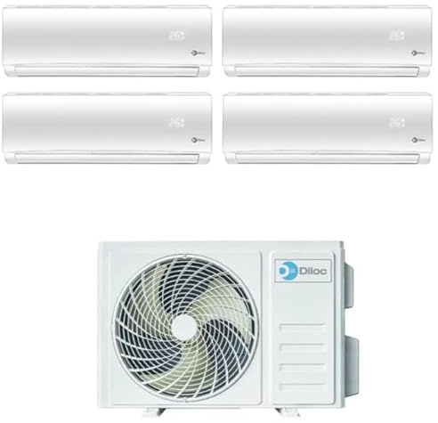 Climatizzatore Condizionatore Inverter in Pompa di Calore Diloc Over quadri split 9000+9000+18000+18000 Btu FREEDOM500 R-32 A++ Wi-fi Opzionale