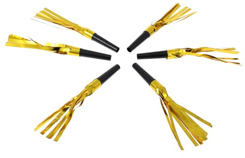 Hohopeti 30 Piezas Silbatos Fiesta con Flecos Brillantes Decorativos para Cumpleaños Accesorios Animadores para Adultos Ruido Divertido para Celebraciones