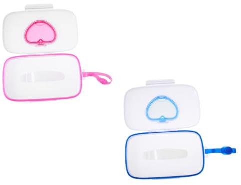 Porta Salviette Umidificate Portatile 2 Pezzi in Pp per Teli Igienici