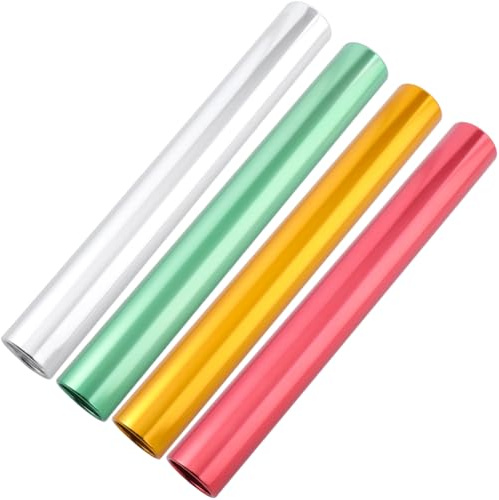 CREATCABIN 4 Set Bastoni Staffetta Alluminio per Pista Bastoni Corsa Attrezzature Leggere per Competizioni Sportive All'Aperto Pratica Fisica attività per Atleti Squadre 30.5×3cm