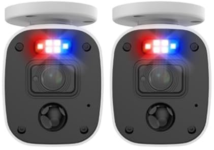 Swann Home 2K DVR Audio/Video Flashing & Spotlight Add-On Bullet Camera 2 Pack | SWPRO-2KMQBPK2