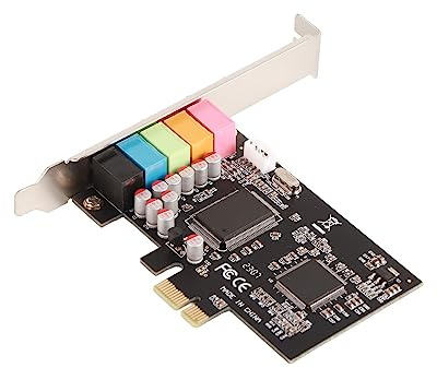 Diyeeni 6-Kanal-PCI-E-Soundkarte für CMI 8738 -Chip mit DirectSound 3D EAX-Effekten, S/PDIF-Out-Rauschunterdrückung für PC Wins 7/Vista