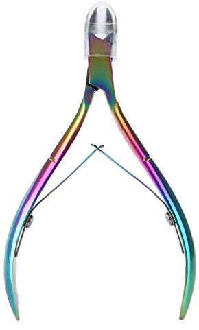 Colorido cortaúñas Colorido acero inoxidable Clavo de titanio Eliminación de piel muerta Clipper Tijeras para cutículas Manicura Herramienta de pedicura