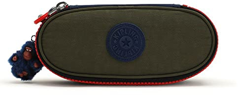 Kipling DUOBOX, Federmäppchen mit Reißverschluss, 20 cm, 1 L, Seaweed Green Block