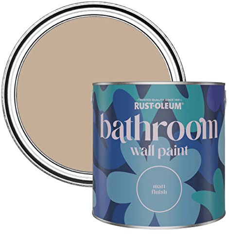 Rust-Oleum Neutral Water-Resistant Bathroom Wall & Ceiling Paint - Salted Caramel 2.5L