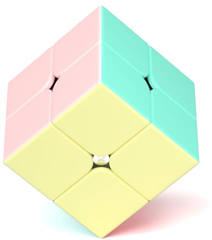 Vdealen Macaron Zauberwürfel Speed Cube Zauberwürfel Original, Glattes Stickerless Magic Würfel für Kindergeparty, Magic Cube Spielzeug Geschenke für Kinder Teenager Erwachsene(2x2x2)