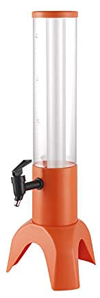 Dispensador de Cerveza Dispensador de torre de bebidas de cerveza con tubo de hielo y toque, Torre de jugo de barril recto, 1,5 l / 3L Cerveza Máquina de herramientas Accesorios Club, Naranja Dispensa