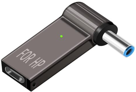 USB-C auf 4,5 x 3,0mm 100W PD Power Ladeadapter Konverter für HP Zbook Elitebook Pavilion Laptops