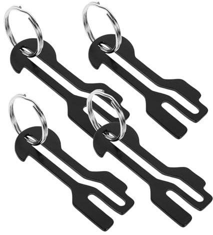 Sosoport 4piezas Llavero Monedero Para Carrito Compra De Metal Colgante Para Fichas De Carrito Adorno Para Llavero Para Uso Supermercados Obsequio Para Hombres y Mujeres