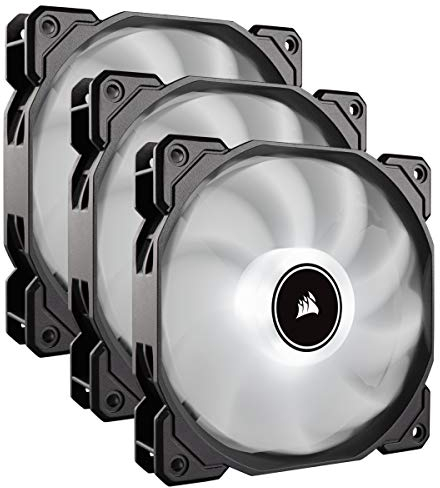 Corsair AF120, Air Series, 120mm LED Ventilateur Silencieux - Blanc (Pack Triple)
