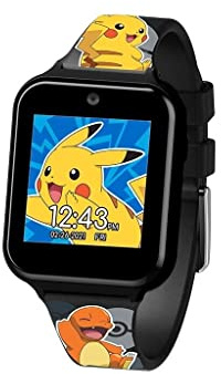 Euroswan-Pokemon Smartwatch för barn. (Kalender, larm, stoppur, foton, videor), flerfärgad (POK4231)