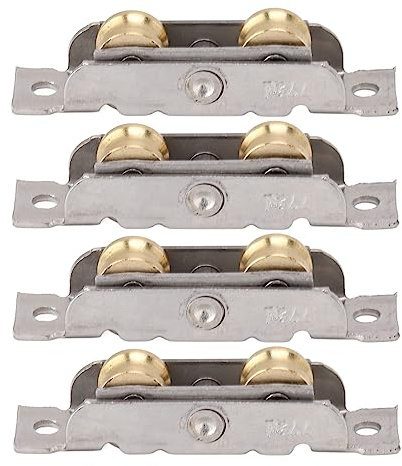Schiebetür-Rollenmontage, Schiebetür-Rollenmontage, stabile Leistung, 4 Stück, Fensterzubehörlager für Zuhause (konkaves Rad)