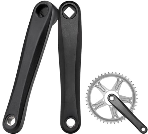 BAFANG E-Bike Kurbelarm Aluminiumlegierung 2 Stück E-Bike Kurbelarm Linke Kurbel und Rechte Kurbel für Elektrofahrrad BBS Mittelantriebsmotor