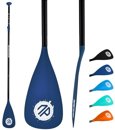 niphean SUP Paddel, Schwimmfähiges Kajak Paddel in 3 oder 4 Abnehmbaren Teilen, Verstellbares Doppelpaddel für SUP (198–218 cm), Robuste Stand up Paddle