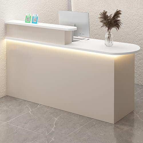 Empfangstheke, Empfangstresen Mit Abschließbare Schubladen, Büromöbel Rezeptionsmöbe, Laden-Theke, Verkaufstheke Aus Holz, Verkaufstisch, for Corporate Halls, Hotel Receptions (Color : B-2, Size : 1