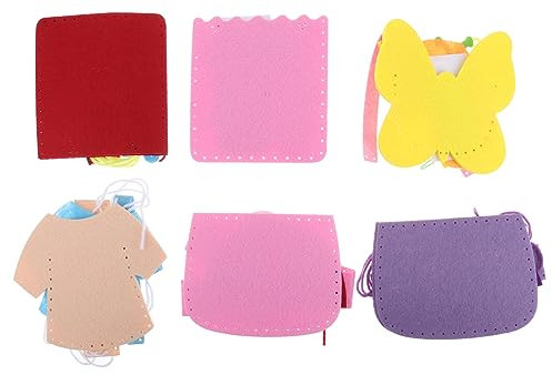 CIYODO 6-teiliges Satz Zum Basteln Von Tragetaschen Aus Vliesstoff Diy-set Für Handgefertigte Taschen