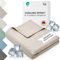 Blumtal Couverture rafraichissante 150x200 cm - Plaid certifiée Oeko-TEX en Fibre de Bambou - Couette ete Auto-rafraîchissante - Couette canapé Respirante - Couverture de qualité Premium - en Taupe