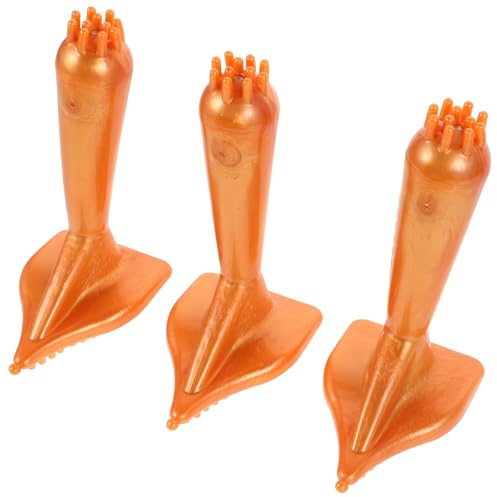 VALICLUD 3 Stück Kopfhautmassage mit Gua Sha Kamm Ergonomische Körpermassagebürste Fördert Durchblutung und Entspannung Tragbar für Selbstpflege und Spa Anwendung