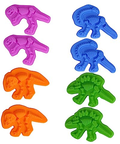 YARNOW 8 Stück Dinosaurier Sandspielzeug Set für Teiliges Set aus Material Kreatives Dinosaurier Design für Strand und Sandkasten Fördert Frühes Lernen und Spielspaß