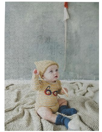 Puzzle Personnalisable Puzzle Adulte 1000 Pièces Personnalisé avec Photo Texte Puzzles Classiques Personnalisée avec Image Logo Noel Halloween Saint-Valentin Cadeau pour Couples Famille Amis Enfants