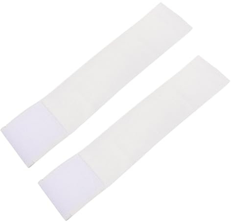 FUNOMOCYA 2 Stück Weiße Fußball Kapitänsbinde Armband Leichtes Tragbares Sportarmband aus Robustem Material Blanko DIY Oberfläche Vielseitig für Jugend Basketball Hockey und