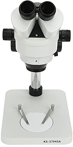 Marhynchus Microscopio Trinoculare, Oculare con Punto Oculare Alto, Microscopio Elettronico con Ingrandimento Regolabile per Uso Scolastico e di Laboratorio