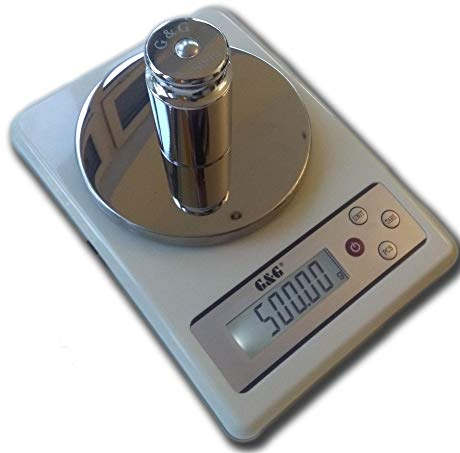 G & G KF 500g/0.01g Präzisionswaage Küchenwaage Briefwaage Tischwaage KF500A (KF501 Mit Gewicht)