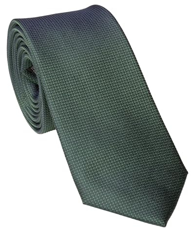 Michelsons of London Herren Seidenkrawatte Krawattenschal, einfarbig Gr. Einheitsgröße, grün