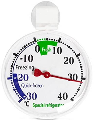 Onsinic Mini Fridge Thermometer Dial Refrigerator Thermometer Freezer Thermometer with Coloured Zones for Home