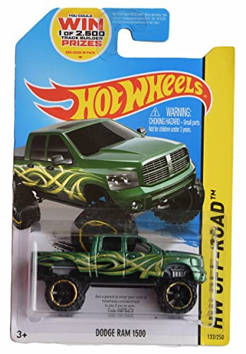 Hot Wheels Dodge Ram 1500 Truck im Maßstab 1:64, Grün