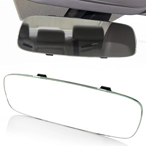 MidGard Auto Flach-Panorama Rückspiegel, KFZ-Innenspiegel, Weitwinkel Spiegel-Aufsatz 270 mm