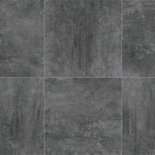 Grey Slate Tiles Ceres Vinyl Flooring 2.2mm Thick Lino Roll Bathroom Kitchen (4m Wide x 3m Long)