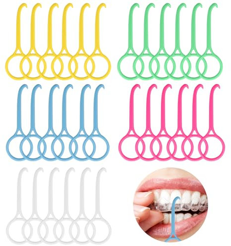 VEGCOO 50 Piezas Herramienta de Eliminación de Alineadores, Removedor de Alineadores Dentales Invisibles Extractor de Brackets de Ortodoncia para el Cuidado Bucal Dental