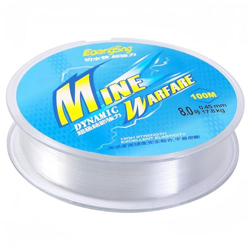 Angelschnur Transparent Nylon-Angeldraht, 3 Stück Angelschnur, starke tranparente Nylonfaden, Monofile Angelschnüre, 100 m Angelschnur, Angelsehne Weit Verbreitet in Handwerk, Hängenden Dekorationen