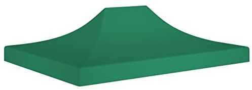 Homgoday Tetto per Tendone per Feste 4,5x3 m Verde 270 g/m², Arredo Tessuto di Ricambio Tenda da Sole Esterno Telo Parasole per Tende da Sole Tenda da Sole per Terrazzo,Esterno,Giardino