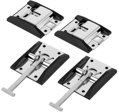 SHINEOFI 2juegos Gancho Para Puerta De Coche De Acero Inoxidable De Pestillos Para Puerta De Remolque Soporte De De Rv Para Uso Carretera y Camping